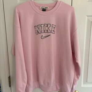 custom nike and dior fabric sweatshirt